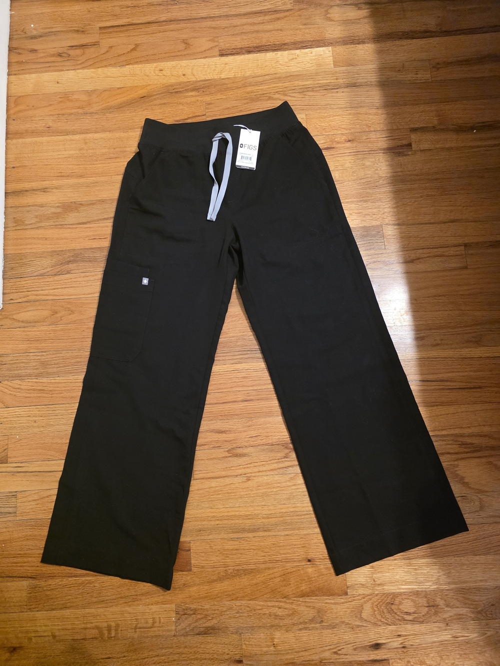 Figs Black Wide-Leg Isabella High Waist